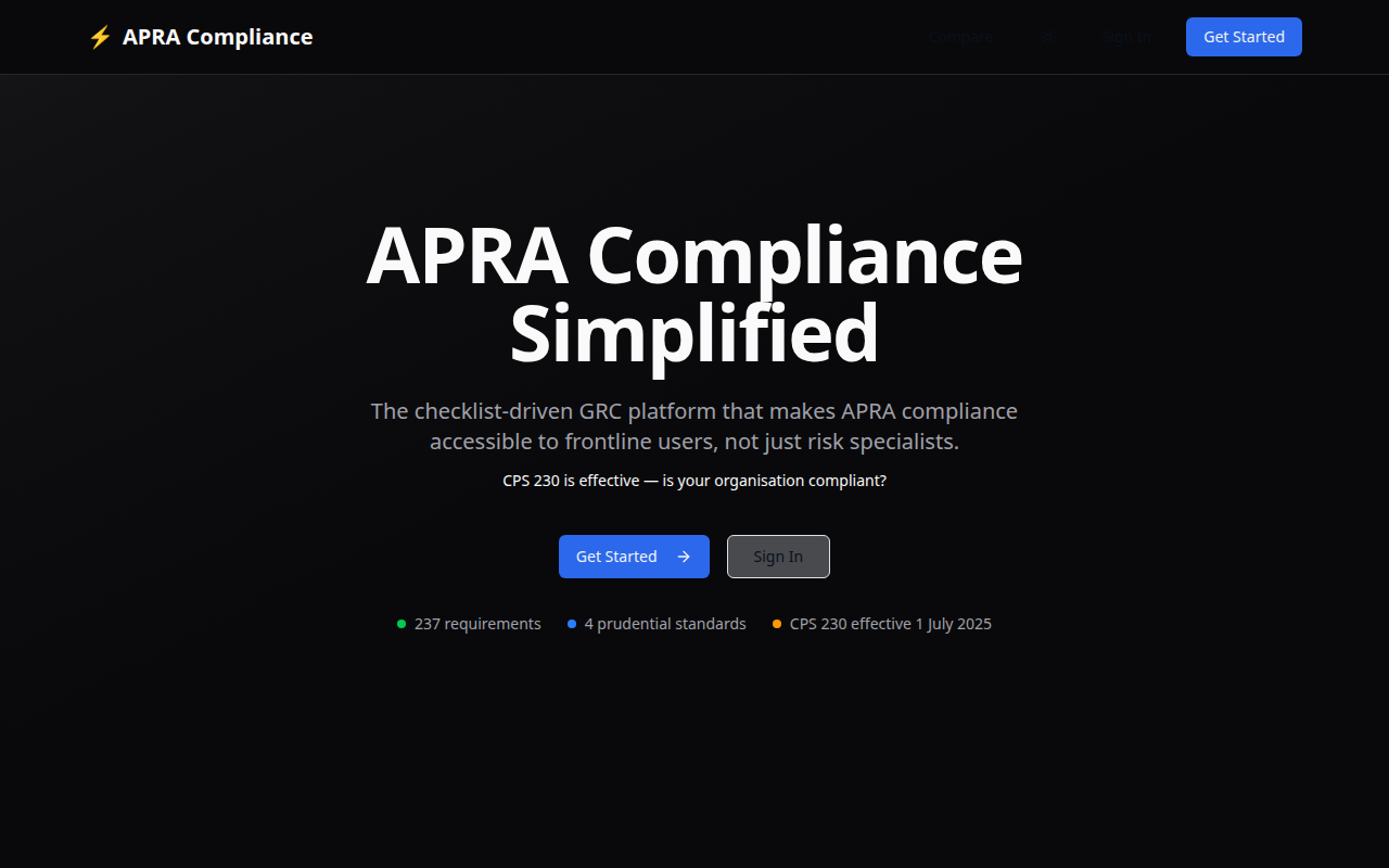 APRA Compliance